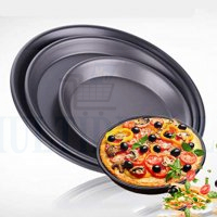 3 PCS Carbon Steel Pizza Pan Set