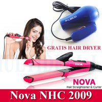 GXC Nova Catokan 2IN1 Pelurus dan Pengeriting Rambut - Hair Beauty Set