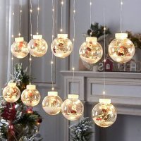 Christmas Led Wishing Ball String Lights Decorations, Christmas Wishing Ball String Lights, 10