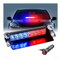  VIP 8 LED RGB Emergency Strobe Warning Light Car Police Strobe Flash Light Warning Traffic Light