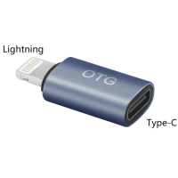 USB-C Female to Lightning Male OTG Adapter