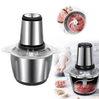 Stainless Steel Electric Meat Grinders with Bowl Heavy for Kitchen Food Chopper