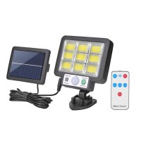 Solar light BK-128-6 COB Solar Powered Hanging Street Lamp with Motion Sensor and Remote
