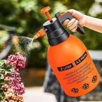 Garden Pressure Sprayer, 2 Litre/4.5 Pints Capacity, High Pressure Pump Spray Bottle with Adjustable Nozzle