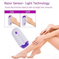 Professional Painless Hair Removal Kit Laser Touch Epilator USB Rechargeable Female Body Face Legs Handheld Shaver Epilator