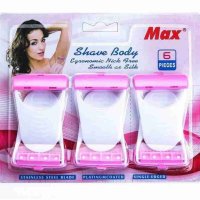 MAX 6 in 1 shave body blades  (Pack of 6)