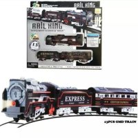 13Pcs Rail King Intelligent Classic Train Toy Set for Kids (Battery Operated)