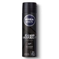 NIVEA Men Deep Impact Freshness Deodorant, 150ml for 48h Freshness With Black Carbon