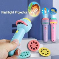 Mini Flashlight Slide Projector Toy For Kids Projector Torch With With Image Reels