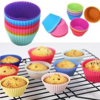 Silicon Muffins Cup Cake Mould 12Pcs / Cup Cake Molds/ Silicon Molds  