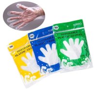 Food Plastic Gloves Pe Eco-Friendly Fruit Vegetable Gloves Disposable Gloves For Restaurant Kitchen 100pcs