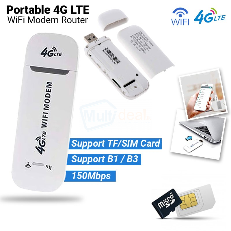 Drill to bound Abundantly Buy LTE 4G USB Modem With Wi-Fi Hots Port Multi Sim And Micro Card Adapter  for best price, Sri Lanka