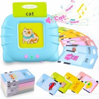 KASBA Card Early Education Learning Device |Talking Toy Flash Card for Kids Language 224 Words |Re-Chargeable Education Machine with Sound Effects Words Card Reading Learning Device for 3+ Years Kids