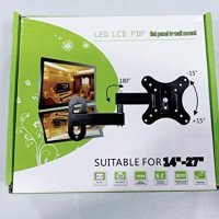 New Black LED LCD PDP Flat Panel TV Wall Mount Articulation Suitable For 14″-27"