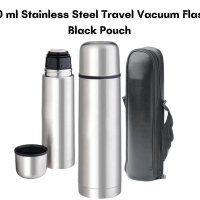500 ML Stainless Steel Travel Vacuum Flask  With Free Black Pouch