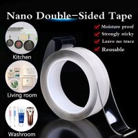 Ivy Grip Double Side Nano Adhesive Clear Tape Anti-Slip Removable Tape - 3 Meter 