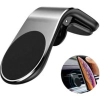 Magnetic Car Phone Holder L Shape Car Air Vent Stand Clip Magnet Universal Cell Phone Bracket Mount for Smartphone