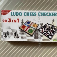 3in1 LUDO CHESS CHECKERS