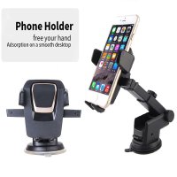 Easy One Touch - High quality Long Neck Car Mount Universal Phone Strong Suction Cup Holder