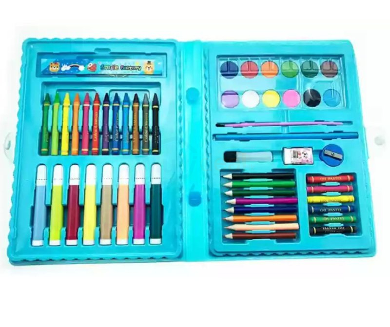 86 Pcs Colouring Art Kit, Assorted Colouring Kit, Multi- Character
