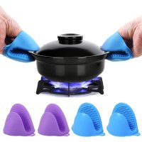 Silicone Pot Holder - For Hot Pans and Pots, Kitchen Accessory, Housewarming, Hand Protector, Cooking(2Pcs)