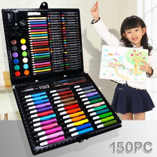 Art Supplies Girls Art Set Case - 150 pcs Art Supplies Coloring