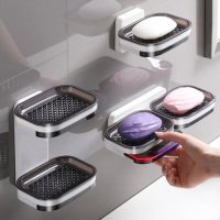 Wall mounted Double Layer Soap Dish Holder