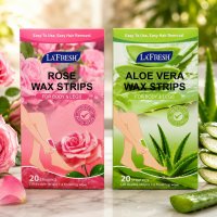 1x LaFresh Wax Strips – Rose & Aloe Vera