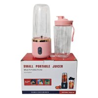 Portable Multi Function Juicer with 2 Jars Rechargeable Blender Juicing Cup Travel-Friendly USB Rechargeable