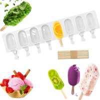 Silicone Ice Cream Mould 8 Cavity Pop Ice Lolly Mold Maker  / Ice cream mould 