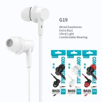 Celebrat G19 Wired Headphones 3.5mm Stereo Sound In-ear Gaming High Quality Earphone for PC Extra Bass Headset with Microphone Celebrat G19