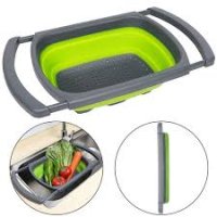 Kitchen Colander Fruit Vegetable Washing Basket Foldable Strainer 