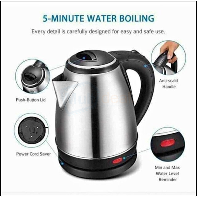 Buy Earth Star Stainless Steel Electric Kettle 1.8 L for best price, Sri  Lanka