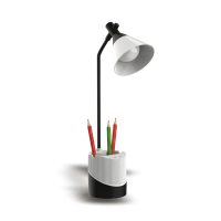 Rechargeable LED Desk Lamp with Pencil Holder – 3 Brightness Levels for Studying, Reading and Working